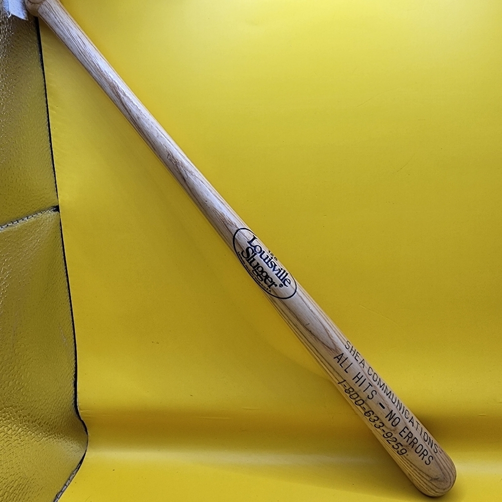 Mini Louisville Slugger Bat All Hits - No Errors Shea Communications - Picture 2 of 7